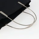 PRADA Hand Bag Nylon Black Silver Auth 173667-7