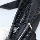 PRADA Shoulder Bag Nylon Black Silver Auth 173668-9