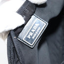 PRADA Shoulder Bag Nylon Black Silver Auth 173668-19