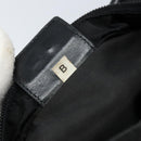 PRADA Shoulder Bag Nylon Black Silver Auth 173668-12
