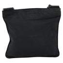 PRADA Shoulder Bag Nylon Black Silver Auth 173668-2