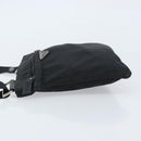 PRADA Shoulder Bag Nylon Black Silver Auth 173668-4