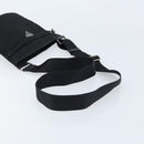 PRADA Shoulder Bag Nylon Black Silver Auth 173668-7
