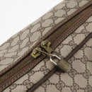 GUCCI GG Supreme Web Sherry Line Handtasche PVC Beige Gold Auth 173669-10