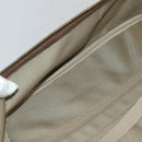GUCCI GG Supreme Web Sherry Line Handtasche PVC Beige Gold Auth 173669-24