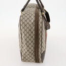 GUCCI GG Supreme Web Sherry Line Handtasche PVC Beige Gold Auth 173669-4