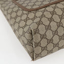 GUCCI GG Supreme Web Sherry Line Tote Bag PVC Beige Gold 39 02 003 Auth 173670-11