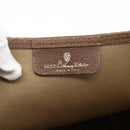 GUCCI GG Supreme Web Sherry Line Tote Bag PVC Beige Gold 39 02 003 Auth 173670-15