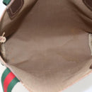 GUCCI GG Supreme Web Sherry Line Tote Bag PVC Beige Gold 39 02 003 Auth 173670-16