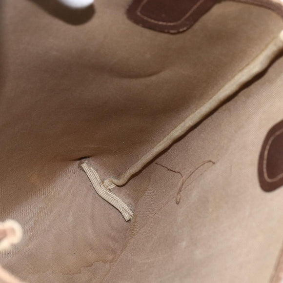 GUCCI GG Supreme Web Sherry Line Tote Bag PVC Beige Gold 39 02 003 Auth 173670