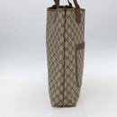 GUCCI GG Supreme Web Sherry Line Tote Bag PVC Beige Gold 39 02 003 Auth 173670-4