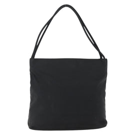 PRADA Tote Bag Nylon Black Silver Auth 173672 - 0