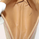 CELINE Macadam Canvas Clutch Bag PVC Leather 3 Set Brown Black beige Auth 173683-13