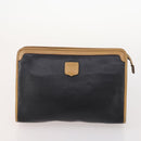 CELINE Macadam Canvas Clutch Bag PVC Leather 3 Set Brown Black beige Auth 173683-14