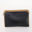 CELINE Macadam Canvas Clutch Bag PVC Leather 3 Set Brown Black beige Auth 173683-15