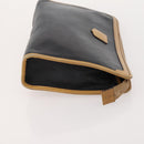 CELINE Macadam Canvas Clutch Bag PVC Leather 3 Set Brown Black beige Auth 173683-16
