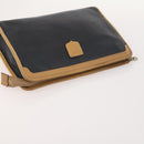 CELINE Macadam Canvas Clutch Bag PVC Leather 3 Set Brown Black beige Auth 173683-17