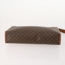 CELINE Macadam Canvas Clutch Bag PVC Leather 3 Set Brown Black beige Auth 173683-6