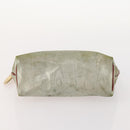 LOEWE Anagram Hand Bag Leather Nylon Suede 3 Set Red Gray Green Auth 173684-13