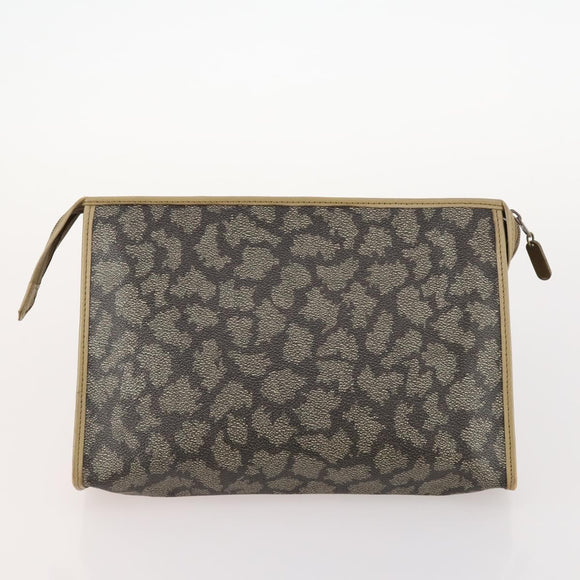 LOEWE Anagram Hand Bag Leather Nylon Suede 3 Set Red Gray Green Auth 173684
