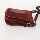 LOEWE Anagram Hand Bag Leather Nylon Suede 3 Set Red Gray Green Auth 173684-4