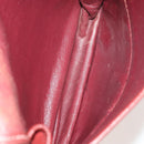 LOEWE Anagram Hand Bag Leather Nylon Suede 3 Set Red Gray Green Auth 173684-8