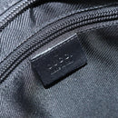GUCCI GG Canvas Shoulder Bag Black Silver 03136 Auth 173686-17