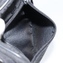 GUCCI GG Canvas Shoulder Bag Black Silver 03136 Auth 173686-23