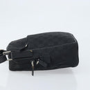 GUCCI GG Canvas Shoulder Bag Black Silver 03136 Auth 173686-4