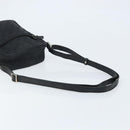 GUCCI GG Canvas Shoulder Bag Black Silver 03136 Auth 173686-7