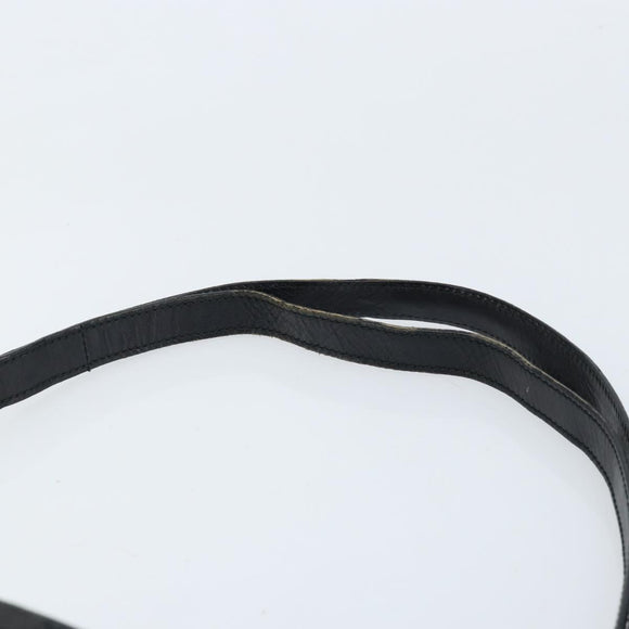 GUCCI GG Canvas Shoulder Bag Black Silver 03136 Auth 173686