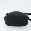 GUCCI GG Canvas Shoulder Bag Black Silver 03136 Auth 173686-5