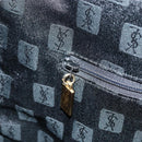 SAINT LAURENT Shoulder Bag Leather Black Gold Auth 173689-20