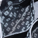 SAINT LAURENT Shoulder Bag Leather Black Gold Auth 173689-22