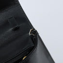 Salvatore Ferragamo Hand Bag Leather Black Gold Auth 173690-17
