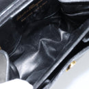 Salvatore Ferragamo Hand Bag Leather Black Gold Auth 173690-19