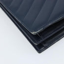 SAINT LAURENT Umhängetasche Leder Navy Gold Original 173693-13
