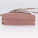 Chloe Lily Shoulder Bag Leather 2way Pink Gold Auth 173695-11