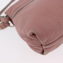 Chloe Lily Shoulder Bag Leather 2way Pink Gold Auth 173695-14