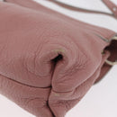 Chloe Lily Shoulder Bag Leather 2way Pink Gold Auth 173695-15