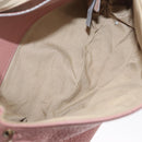 Chloe Lily Shoulder Bag Leather 2way Pink Gold Auth 173695-19