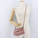 Chloe Lily Shoulder Bag Leather 2way Pink Gold Auth 173695-24
