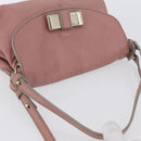 Chloe Lily Shoulder Bag Leather 2way Pink Gold Auth 173695-6