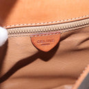 CELINE Macadam Canvas Shoulder Bag PVC Leather Brown Gold Auth 173698A-16