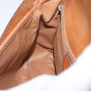 CELINE Macadam Canvas Shoulder Bag PVC Leather Brown Gold Auth 173698A-19