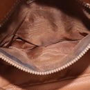 CELINE Macadam Canvas Shoulder Bag PVC Leather Brown Gold Auth 173698A-21