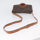 CELINE Macadam Canvas Shoulder Bag PVC Leather Brown Gold Auth 173698A-7