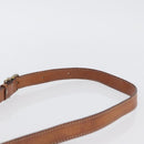 CELINE Macadam Canvas Shoulder Bag PVC Leather Brown Gold Auth 173698A-8