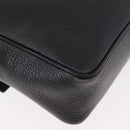 CELINE Shoulder Bag Leather Black Gold Auth 173699-15