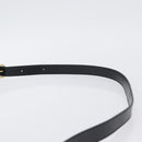 CELINE Shoulder Bag Leather Black Gold Auth 173699-8
